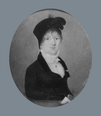 Porträtt av en dam, ca. 1808. av Joseph Pierre Picot de Limoelan de