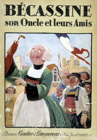 Omslag till boken "Becassine, son uncle et leurs amis", Gautier Langereaus förlag (1926). av Joseph Porphyre Pinchon