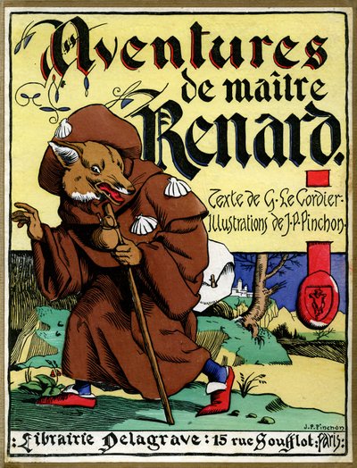 Omslag till boken "Les aventures de Maitre Renard" (tryck) av Joseph Porphyre Pinchon
