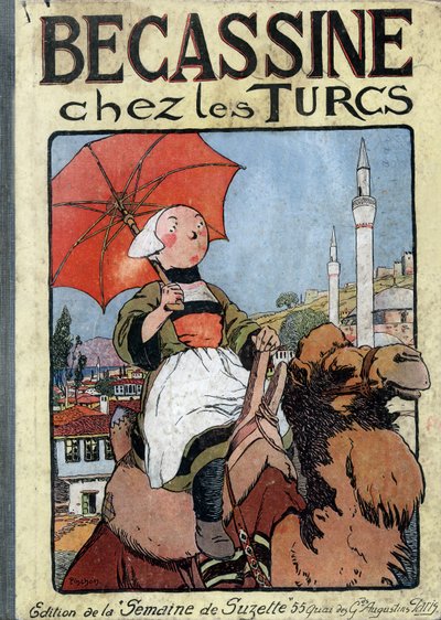 Främre omslag till "Becassine Chez les Turcs". av Joseph Porphyre Pinchon