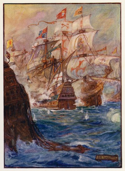 Erövringen av Gibraltar av Joseph Ratcliffe (after) Skelton