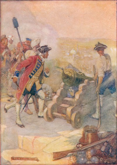 Clive Fireed One of the Guns Himself, c1908, c1920. av Joseph Ratcliffe Skelton