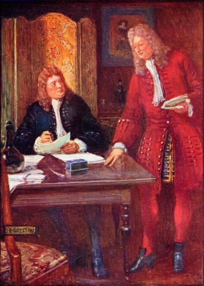 Joseph Addison och Richard Steele av Joseph Ratcliffe Skelton