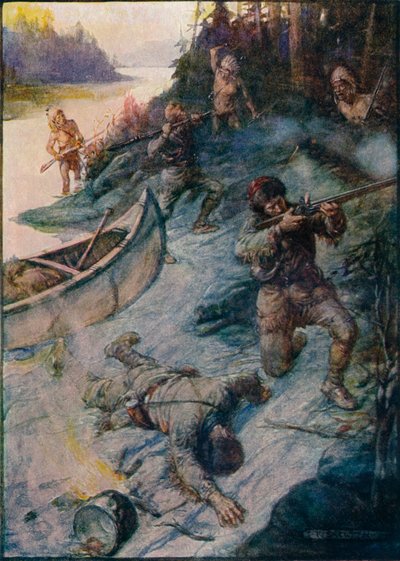 Ingen människa var säker, inget liv var säkert, 1908, c1920 av Joseph Ratcliffe Skelton
