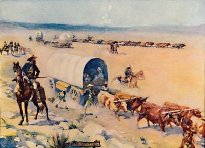 Voortrekkarna, 1909 av Joseph Ratcliffe Skelton