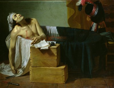 Marats död, 1793 av Joseph Roques