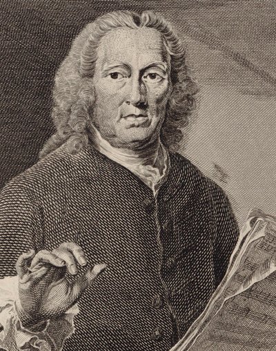 Porträtt av sångaren och kompositören Richard Leveridge 1670-1758, 1793. av Joseph Saunders