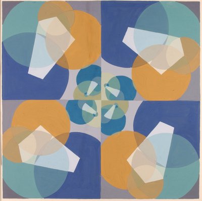 Gröna kvadrater (från serien Konstnärernas matematiska grund) av Joseph Schillinger