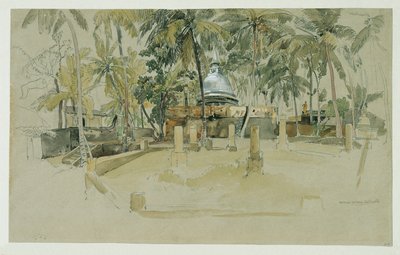 Buddhisttempel i Ceylon (Sri Lanka) av Joseph Selleny