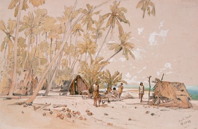 Den österrikiska fregatten Novara seglade jorden runt 1857-59 ... av Joseph Selleny