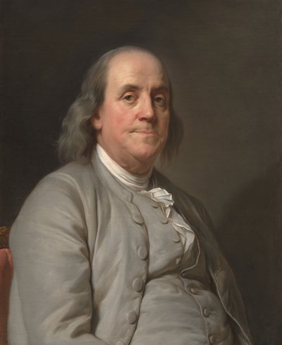 Benjamin Franklin (1706-1790), ca 1785 (olja på duk) av Joseph Siffred Duplessis