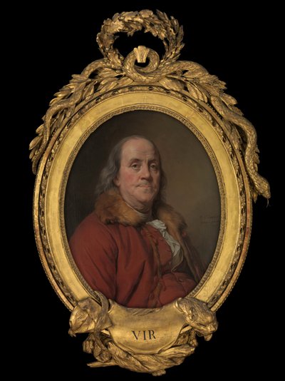 Benjamin Franklin av Joseph Siffred Duplessis