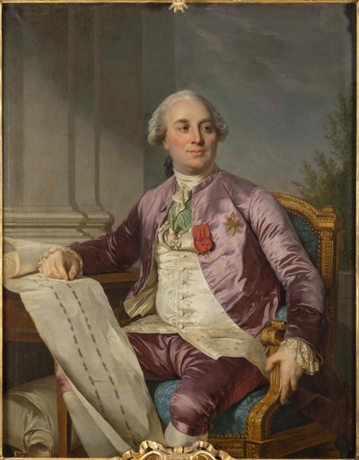 Charles Claude Flahaut de La Billarderie, greve av Angiviller 1730-1809, 1779. av Joseph Siffred Duplessis