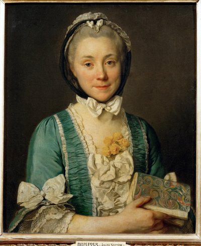 Madame Lenoir, mor till Alexandre Lenoir, grundare av Musee des mouments francais ... av Joseph Siffred Duplessis