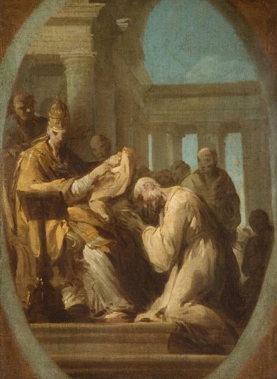 Oidentifierad påvlig ceremoni, 1744-48. av Joseph Siffred Duplessis