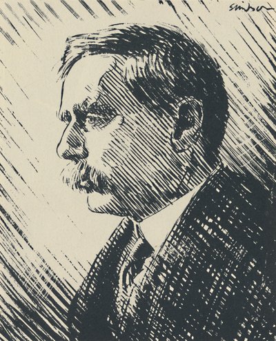 H. G. Wells, ca 1930-talet, ca 1950. av Joseph Simpson