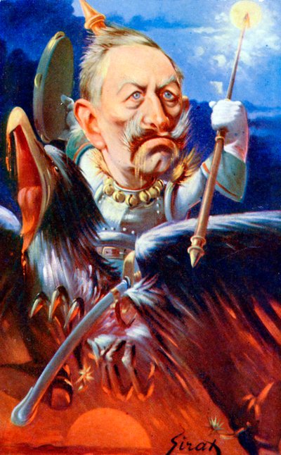 Kaiser Wilhelm II - karikatyr av Sirat av Joseph Sirat