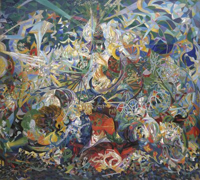 Battle of Lights, Coney Island, Mardi Gras av Joseph Stella
