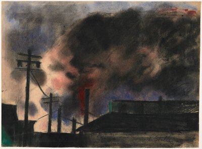 Pittsburgh Factory Scene av Joseph Stella