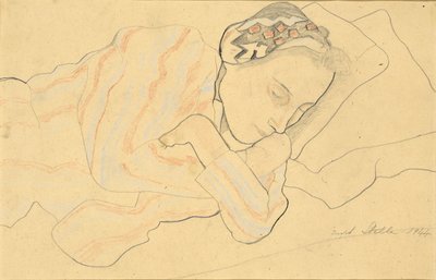 Porträtt av Clara Fasano av Joseph Stella