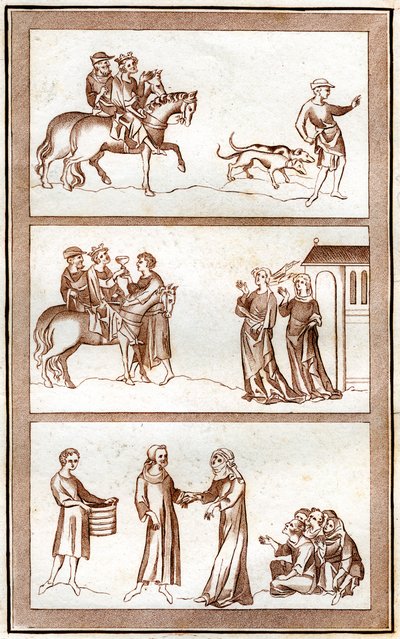 Thomas Beckets liv, 1801. av Joseph Strutt