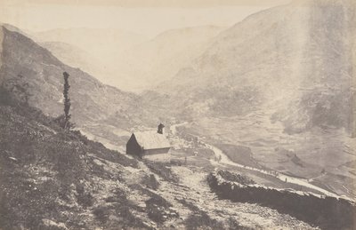 Valley of Bosost hämtad från capilla San Antonio, 1853. av Joseph Vigier