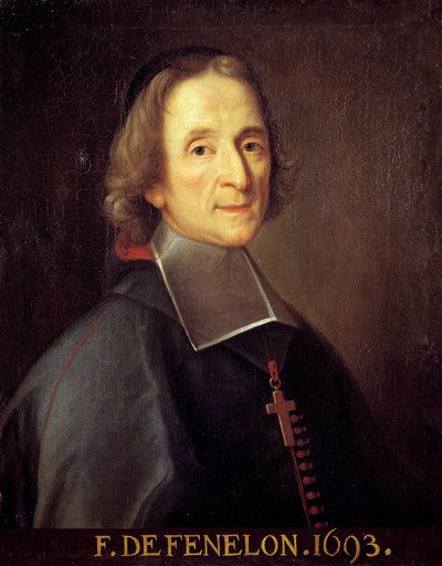 Porträtt av Fenelon (Francois de Pons de Salignac de La Mothe-Fenelon (Mothe Fenelon) av Joseph Vivien