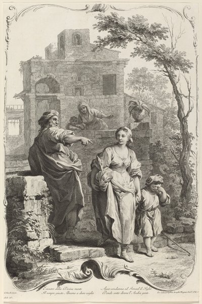 Abraham avfärdar Hagar av Joseph Wagner