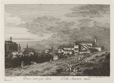 Prisco ära så länge det varar... av Joseph Wagner after Canaletto