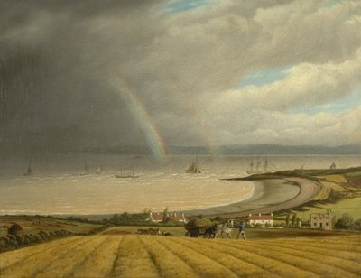 En vy från Portishead mot Wales, c.1832 av Joseph Walter
