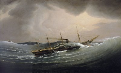 Ångfartyget "Great Western" drar upp vågen, 11 september av Joseph Walter