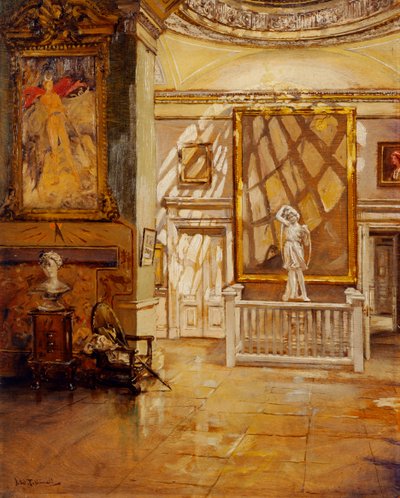 North Ante Room från Green Velvet Room, Chiswick House (olja på duk) av Joseph Williams Topham Vinall