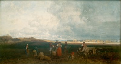 Potatisskörd i Chiemgau av Joseph Wopfner