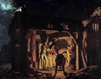 En smedja på 1700-talet Målning av Joseph Wright från Derby (1734-1797) 1773 Sankt Petersburg, Hermitagemuseet av Joseph Wright of Derby