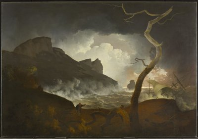 Antigonus i stormen (akt III, scen III, från Shakespeares The Winters Tale), 1790-92 av Joseph Wright of Derby