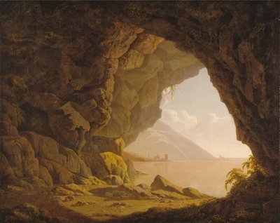 Grotta, nära Neapel av Joseph Wright of Derby