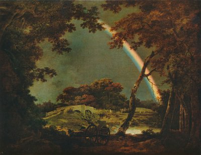 Landskap med regnbågseffekt, 1794, 1930. av Joseph Wright of Derby