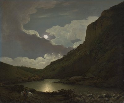 Matlock Tor från Moonlight av Joseph Wright of Derby