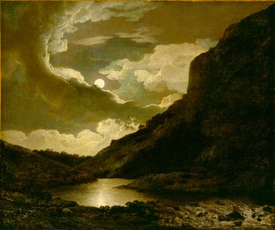 Matlock Tor i månsken av Joseph Wright of Derby