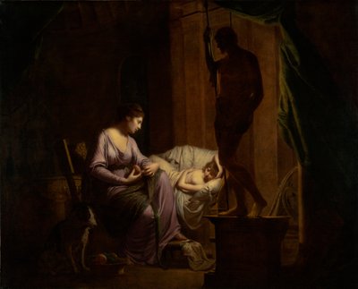 Penelope avslöjar sin webb, 1783-4 av Joseph Wright of Derby