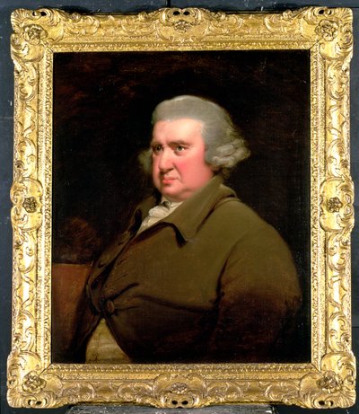 Porträtt av dr Erasmus Darwin, (1731-1802) vetenskapsman, uppfinnare och poet, farfar till Charles Darwin, 1792-93 (se även 5516). av Joseph Wright of Derby