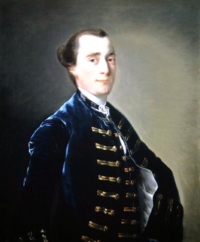 Porträtt av Sampson Copestake (d.1781) av Kirk Langley (olja på duk) av Joseph Wright of Derby