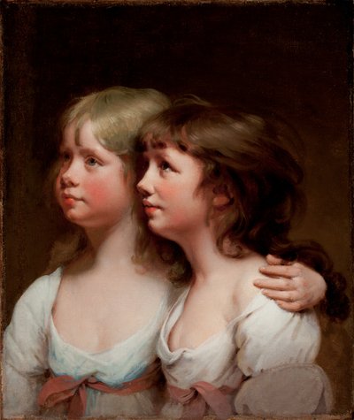 Porträtt av Sarah och Ann Haden av Joseph Wright of Derby