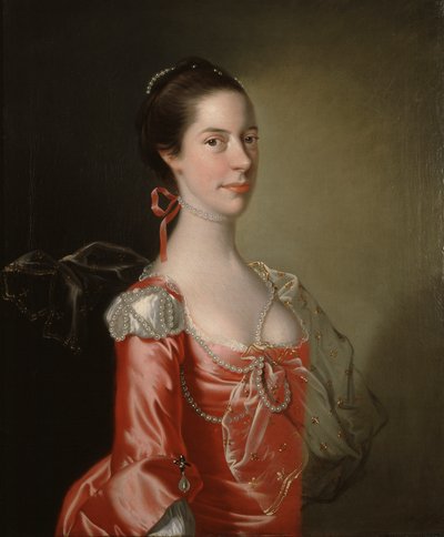 Porträtt av en dam av Joseph Wright of Derby