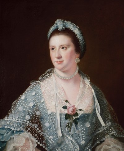 Porträtt av Hon Mrs Boyle av Joseph Wright of Derby