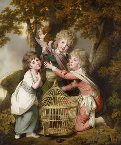 Synnot-barnen av Joseph Wright of Derby