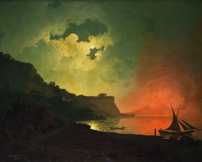 Vesuvius från Posilipo av Joseph Wright of Derby
