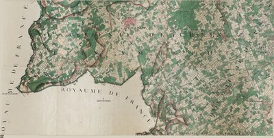 Karta över Poperinghe - Poperinge av Joseph de Ferraris