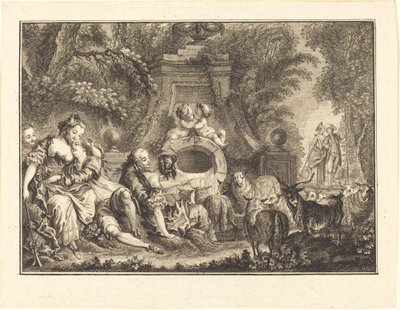 Country nöjen av Joseph de Longueil after Charles Eisen