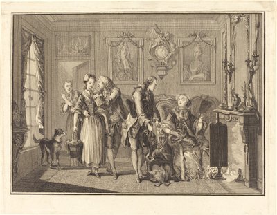 Den vackra bonden av Joseph de Longueil after Charles Eisen